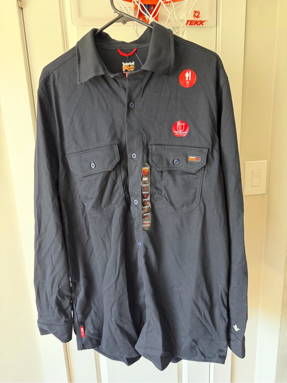 Timberland PRO Men's Timberland PRO® Cotton Core Flame-Resistant Shirt Sz L Tall
